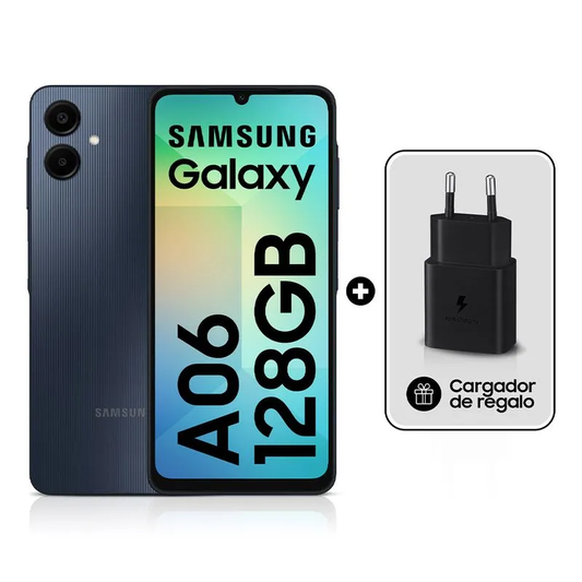 Celular Samsung Galaxy A06 6.7" 4GB 128GB Negro C/Cargador 15W