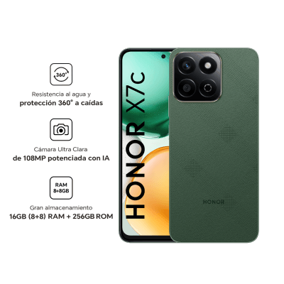 Celular Honor X7c 6.77" 8GB 256GB Verde Foresta