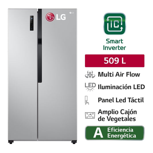 Refrigeradora LG 509 Litros LS51BPP Plateada
