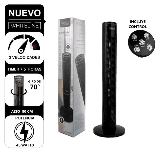 Ventilador de Torre Whiteline YF-T03214 Negro