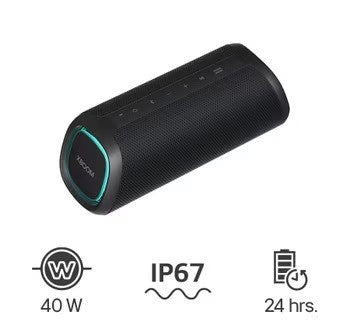 Parlante LG XBOOM GO XG7QBK Bluetooth de 40W con batería de 24 horas y resistencia al agua IP67 – Grupo Merpes Perú