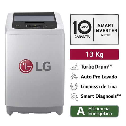 Lavadora LG 13 Kg WT13DPBK Gris
